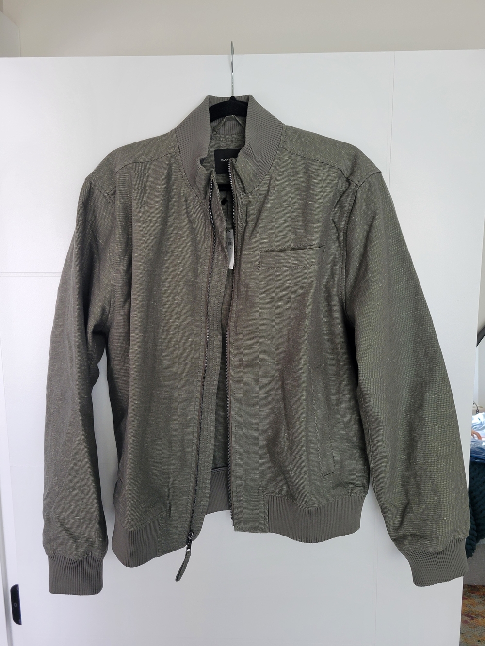 Banana Republic Olive Green Men's Bomber Jacket